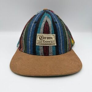 Vintage Corona Extra Beer Aztec All Over Print Adjustable Hat Cap - RARE